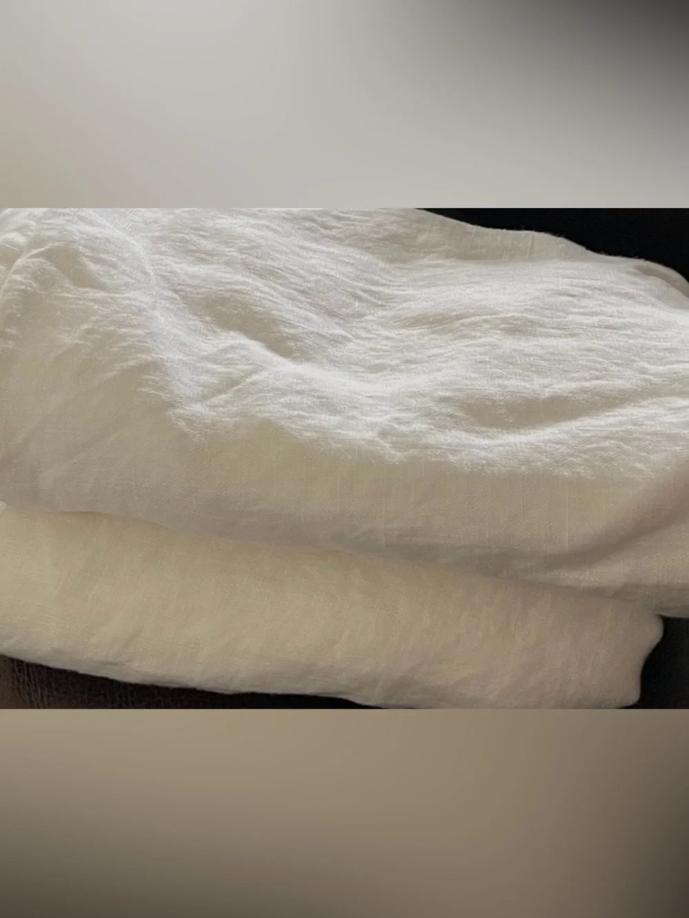 NWT Quince European Linen Sham Set, King (White)